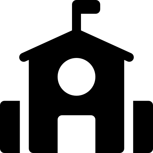 School building icon